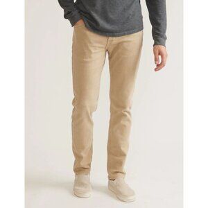 Marine Layer Slim Straight Men's 36x32 Neutral Khaki 5-Pocket Jeans